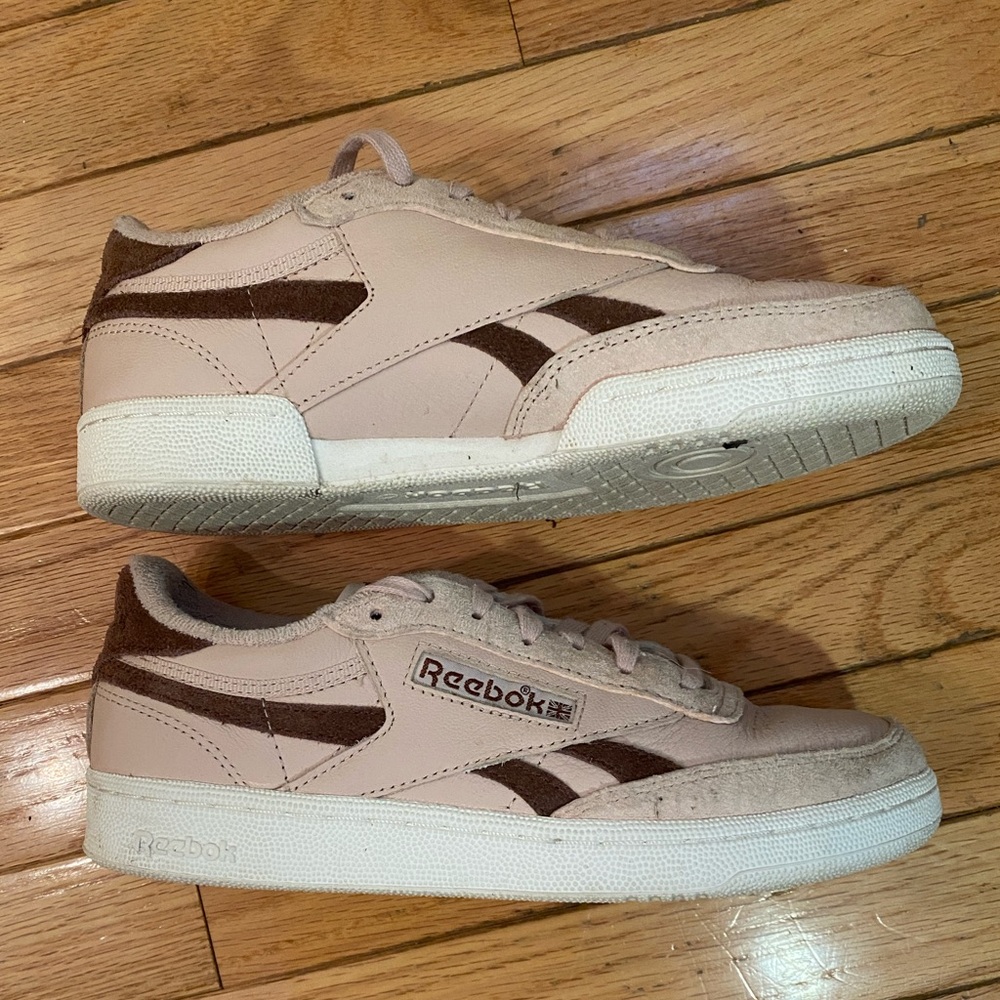 Reebok Club C Revenge Vintage, Color: Sofer + Brubru + Chalk - sz 8 - pink brown